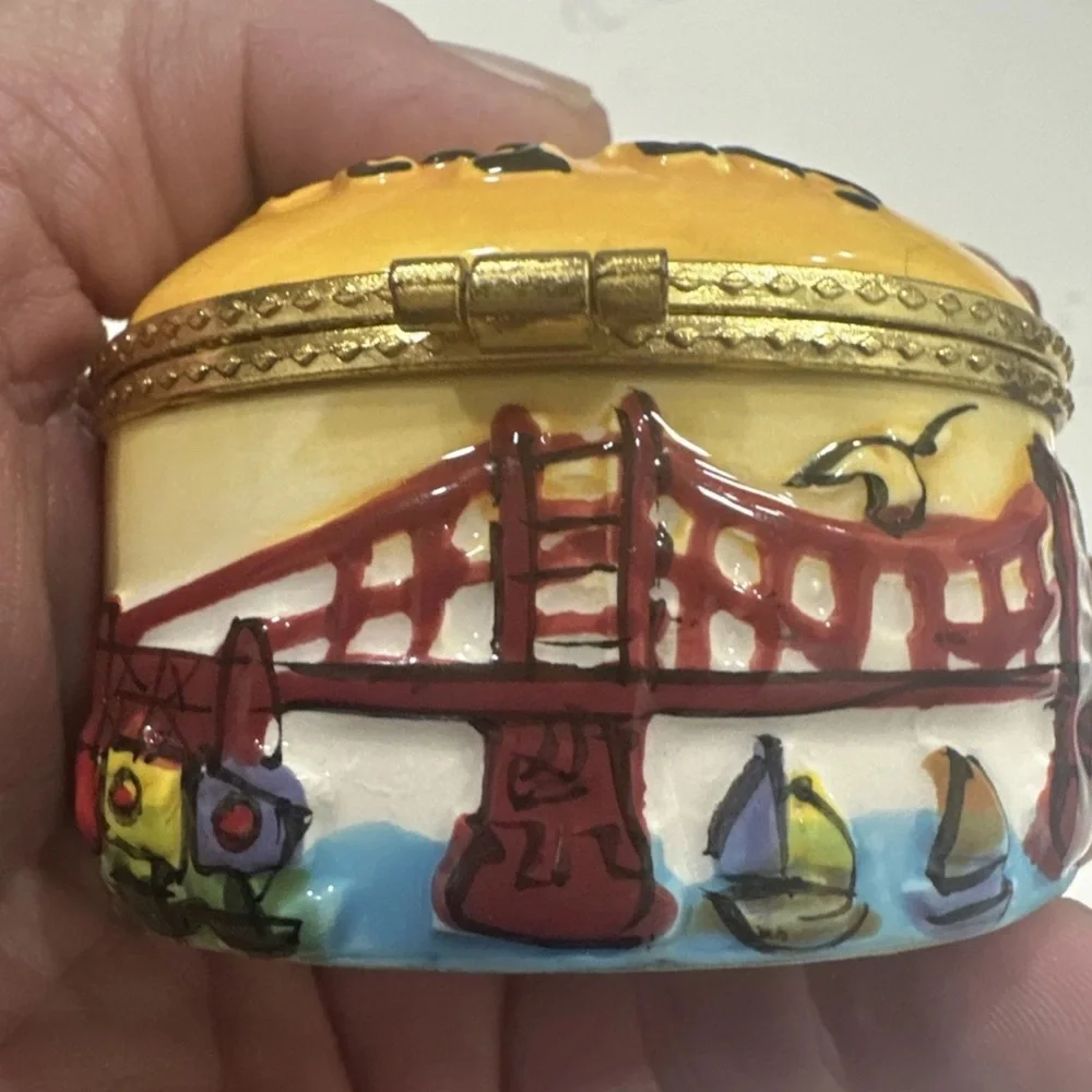 San Francisco Hinged Trinket Box City Bridge SNCO